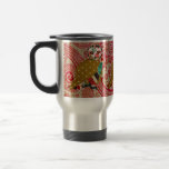 Rose Owl Red Boho Travel Mug