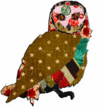 Rose Owl Sculpture Photo Cutout