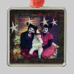 Rose Owl Starry Night Photo Ornament ornaments