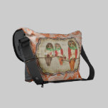 Rose Owls Damask Messenger Bag messenger bags