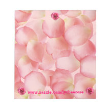 rose petal notepad