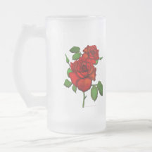 Rose Red Illustration Mug