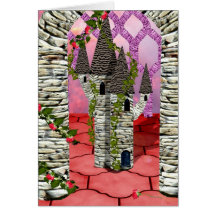 Rose red in Summer Card