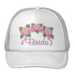 Rose Ribbon Wedding - Bride Trucker Hat