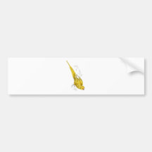 Rose-Ringed Parrakeet  (Yellow variety) by Edward Bumper Sticker