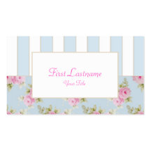 Rose & Stripe Business Card_Blue (Top10)
