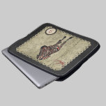 Rose Zebra Monogram Computer Sleeve laptop sleeves