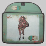 Rose Zebra Monogram Grunge  Macbook Sleeve macbook sleeves