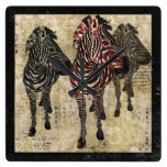 Rose Zebra Shadow Clock