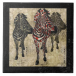 Rose Zebra Shadow Tile