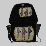 Rose Zebra Shadows Messenger Bag messenger bags