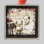 Rose Zebra Starry Night Photo Ornament ornaments