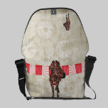 Rose Zebra White Messenger Bag messenger bags