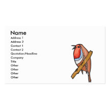 rosefinch bird business cards