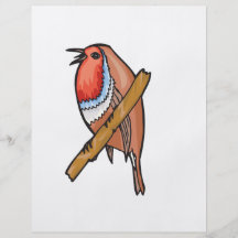 rosefinch bird flyer design