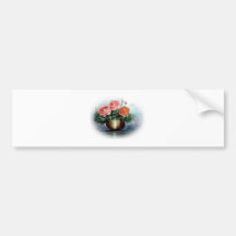 Roses Antique Vignette Bumper Sticker