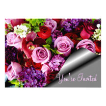Roses are forever_ personalised invitations