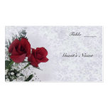 Roses Dream Wedding Table Seating Business Cards