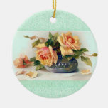 Roses in a Bowl Ornament