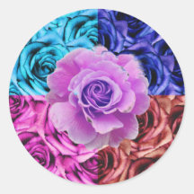 Roses Multi Colour Sticker