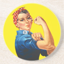 Rosie the Riveter, We Can Do It! Beverage Coaster