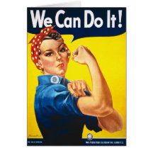 Rosie the Riveter, We Can Do It! Cards