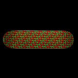 Rotating Circles - Red and Green on Black skateboards