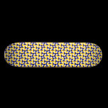 Rotating Circles - Yellow and Navy skateboards