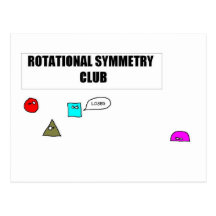 Rotational Symmetry Postcards