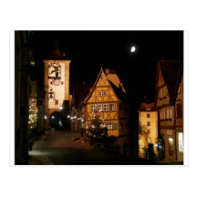 Rothenburg Germany in Moonlight Postcards