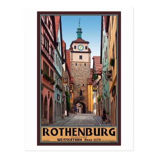 Rothenburg od Tauber - Weisserturm Postcards