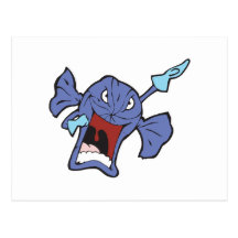rotton candy character postcards