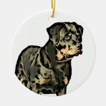 Rottweiler Christmas ornament