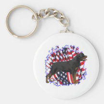 Rottweiler Patriot Key Chains
