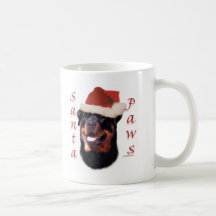 Rottweiler Santa Paws Mug