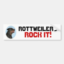 Rottweilers Rock It! bumper sticker