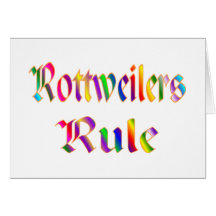 ROTTWEILERS RULE CARDS
