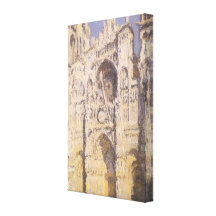 Rouen Cathedral, Full Sunlight by Claude Monet Gallery Wrapped Canvas