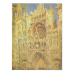 Rouen Cathedral, Sunset by Claude Monet Postcard