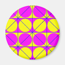 Round and Round Refrigerator Magnets