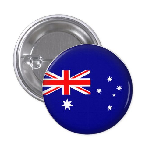 Round Australia Pin