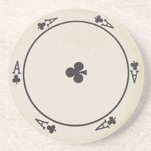 Round Playing Cards coasters