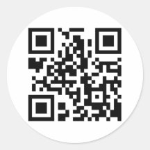 Round QR Code Sticker