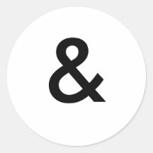 & ROUND STICKER