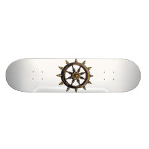 Round wheel with points pagan design.png skate board deck