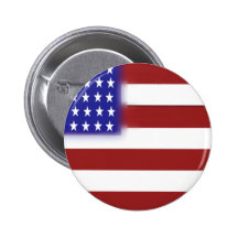 Rounded American Flag Pin