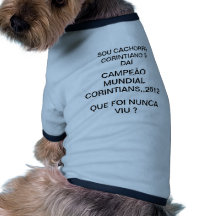 ROUPAS CORINTIANS CACHORRO CORINTIANO CAMISETA PARA CAES