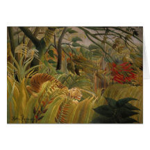 Rousseau’s Tiger greeting card