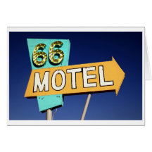 Route 66 Motel Greeting Card