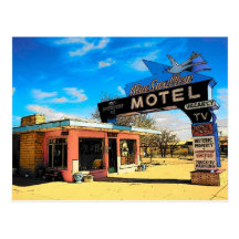 Route 66 Motel Postcard - Customised
